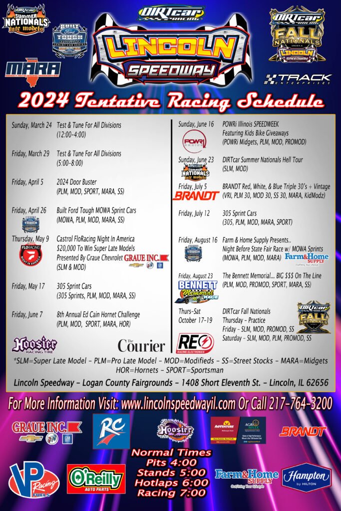 Schedule Lincoln Speedway
